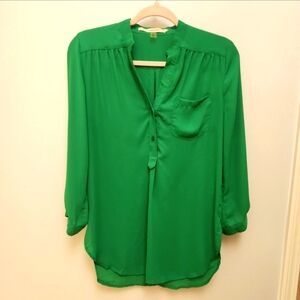 41 Hawthorn 3/4 Sleeve Green Blouse Small